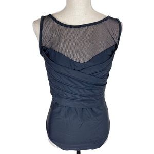 NWT Adore Me Lilinoe Black Fishnet Wrap Swimsuit Size 1X 2X Pin Up Goth Beach